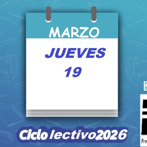 19/03/2026 inicio ciclo lectivo