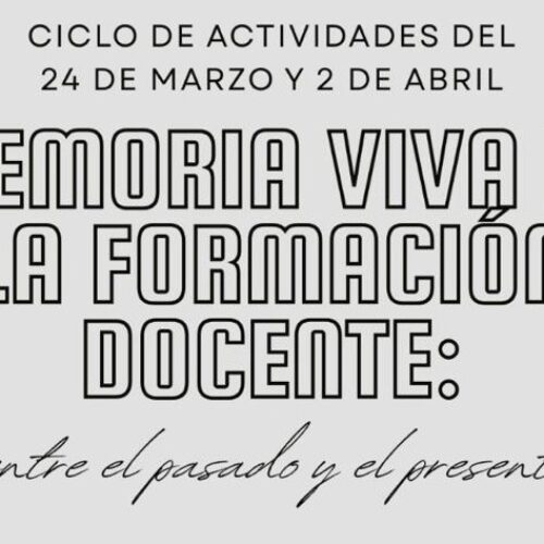 Memoria Viva en la Formación Docente