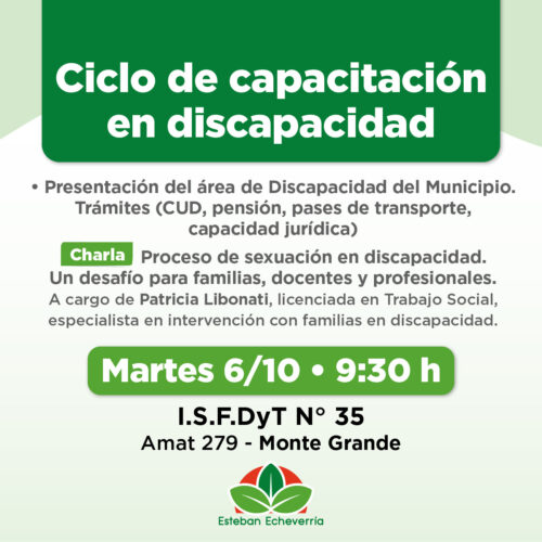 Ciclo de capacitación en discapacidad