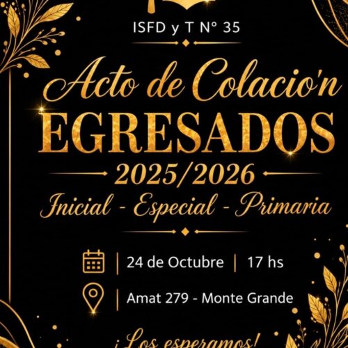 Acto de colación egresados 2025/2026